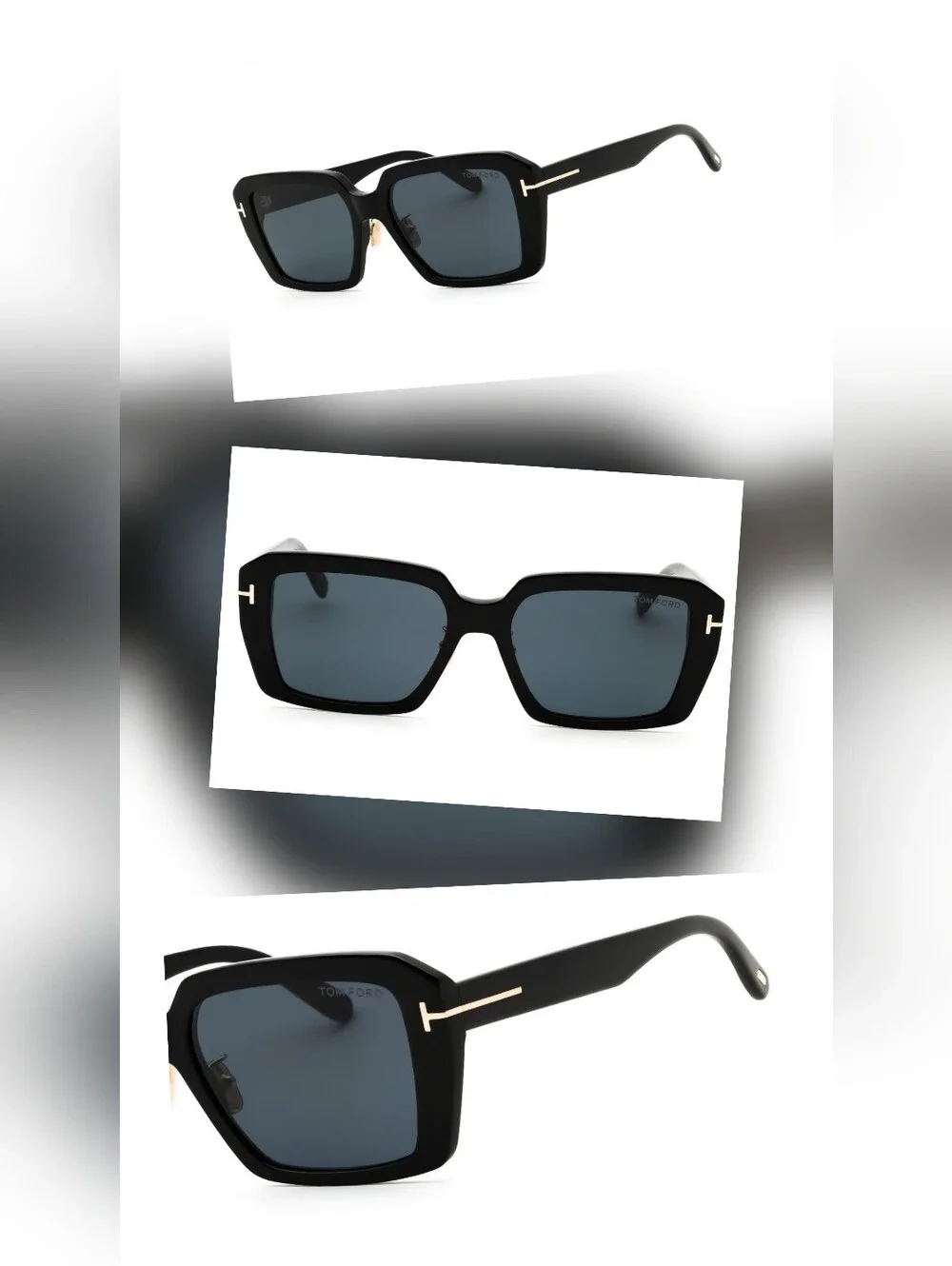 Tom FordFT1164-K, Shiny Black / Smoke, Men's Sunglasses, Size54X17X145